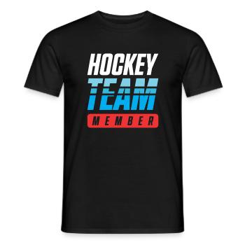 Équipe de hockey - T-shirt homme - noir - Devant - AI Model Male 178 light (178cm)
