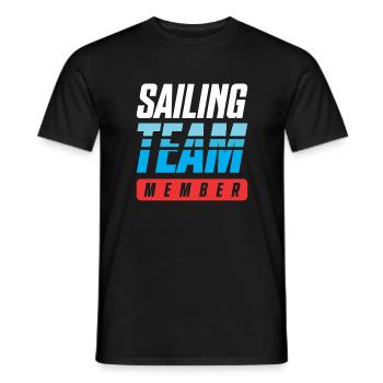 Équipe de voile - T-shirt homme - noir - Devant - AI Model Male 178 light (178cm)
