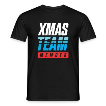 Xmas Team - Männer T-Shirt - Schwarz - Vorne - AI Model Male 178 light (178cm)