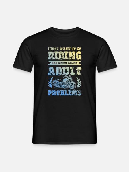Ride Motorcycle - Men's T-Shirt - black