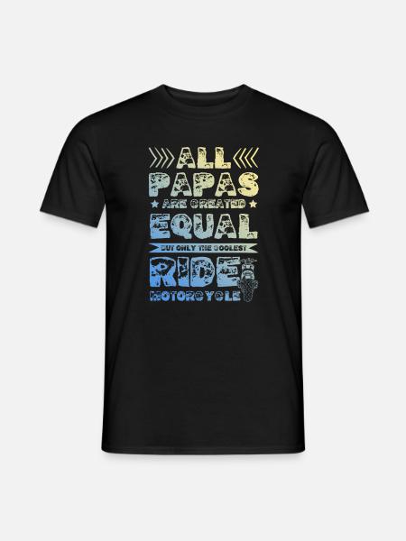 Papa Motorcycle - Men's T-Shirt - black