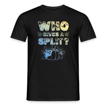 Bowling Split - Männer T-Shirt - Schwarz - Vorne - AI Model Male 178 light (178cm)