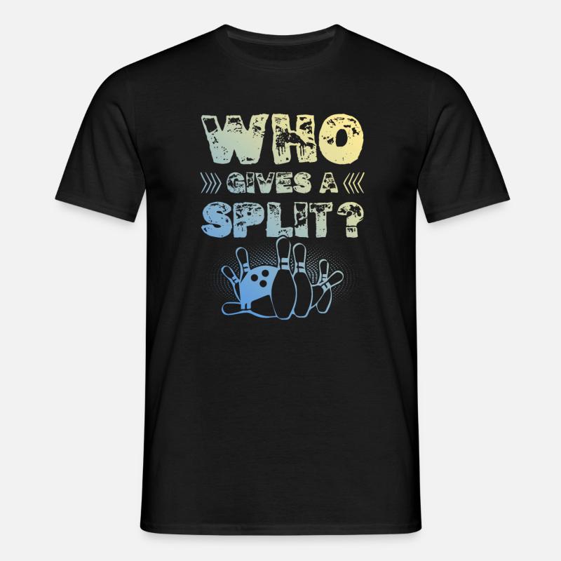 Bowling Split - Männer T-Shirt - Schwarz
