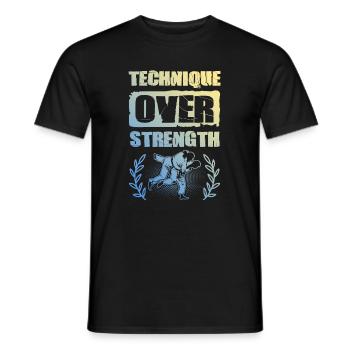 Lutte - T-shirt homme - noir - Devant - AI Model Male 178 light (178cm)