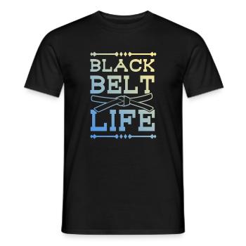 Black Belt Martial Arts - Men's T-Shirt - black - Front - AI Model Male 178 light (178cm)