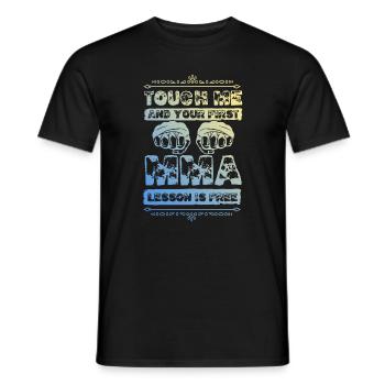 Mma Arts académiques mixtes - T-shirt homme - noir - Devant - AI Model Male 178 light (178cm)