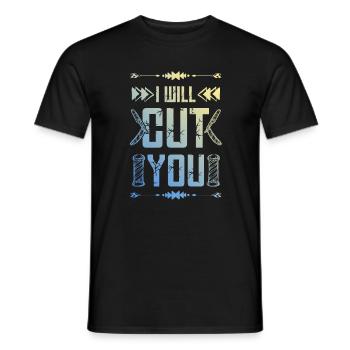 Coiffeur de barbier - T-shirt homme - noir - Devant - AI Model Male 178 light (178cm)