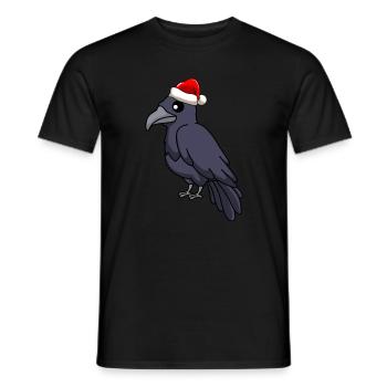 Crow Comic Christmas - T-shirt homme - noir - Devant - AI Model Male 178 light (178cm)