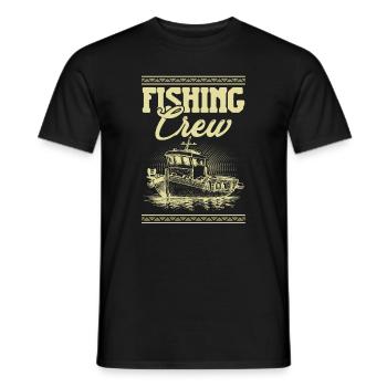 Fishing Crew - Männer T-Shirt - Schwarz - Vorne - AI Model Male 178 light (178cm)
