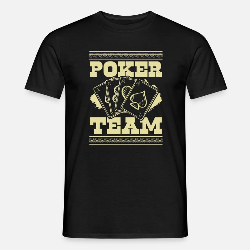 Poker Team - Männer T-Shirt - Schwarz
