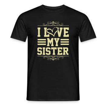J’aime ma sœur - T-shirt homme - noir - Devant - AI Model Male 178 light (178cm)