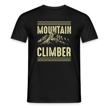 Mountain Climber - Männer T-Shirt - Schwarz - Vorne - AI Model Male 178 light (178cm)