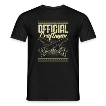 Artisan officiel - T-shirt homme - noir - Devant - AI Model Male 178 light (178cm)