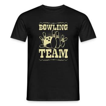 Équipe de bowling - T-shirt homme - noir - Devant - AI Model Male 178 light (178cm)