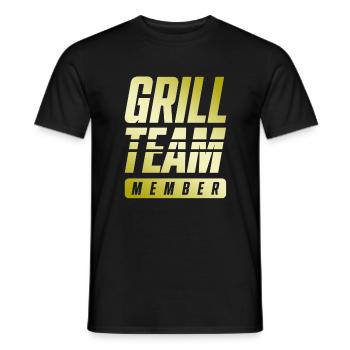 Grill Team - Männer T-Shirt - Schwarz - Vorne - AI Model Male 178 light (178cm)
