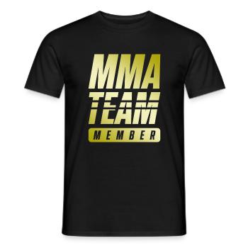 Mma Team - Männer T-Shirt - Schwarz - Vorne - AI Model Male 178 light (178cm)