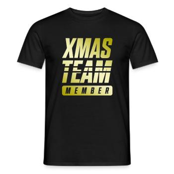 Xmas Team - Männer T-Shirt - Schwarz - Vorne - AI Model Male 178 light (178cm)