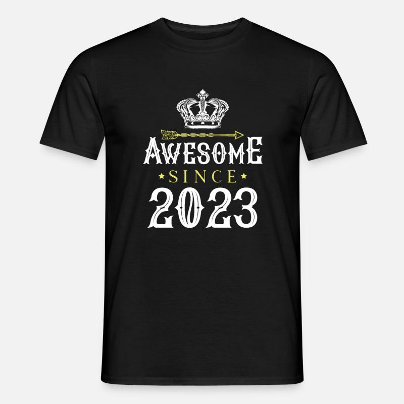 2023 awesome since - Männer T-Shirt - Schwarz