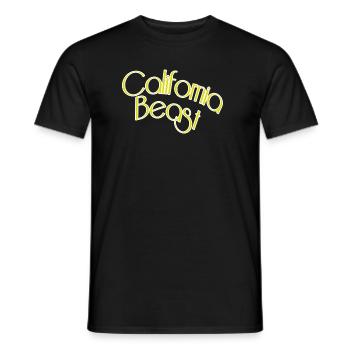 Bête californienne - T-shirt homme - noir - Devant - AI Model Male 178 light (178cm)