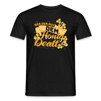 Imker der der mit dem Honig dealt - Männer T-Shirt - Schwarz - Vorne - AI Model Male 178 light (178cm)