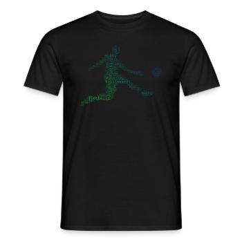 Football Masculin Soccer Soccer Spi - T-shirt homme - noir - Devant - AI Model Male 178 light (178cm)