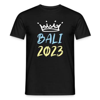 Bali 2023 - Männer T-Shirt - Schwarz - Vorne - AI Model Male 178 light (178cm)