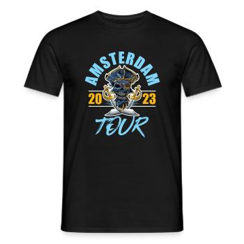 Amsterdam 2023 Skeleton - Men's T-Shirt - black - Front - AI Model Male 178 light (178cm)