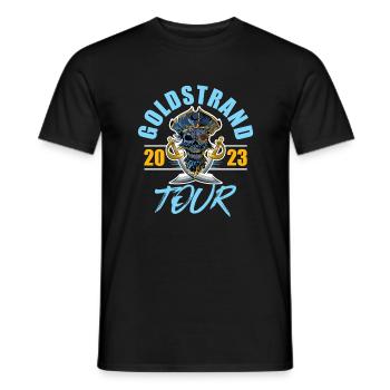 Golden Sands 2023 Skeleton - Men's T-Shirt - black - Front - AI Model Male 178 light (178cm)