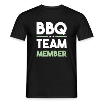 Bbq Team - Männer T-Shirt - Schwarz - Vorne - AI Model Male 178 light (178cm)