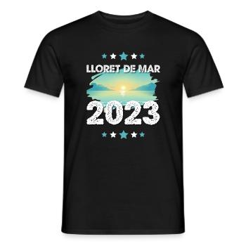 Lloret De Mar 2023 - Männer T-Shirt - Schwarz - Vorne - AI Model Male 178 light (178cm)
