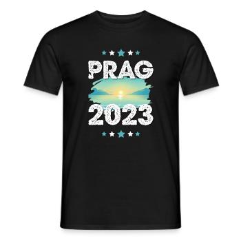 Prague 2023 - T-shirt homme - noir - Devant - AI Model Male 178 light (178cm)