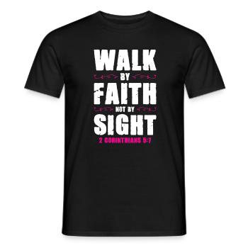 Bible Trust - Men's T-Shirt - black - Front - AI Model Male 178 light (178cm)