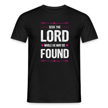 God Bible Proverb - Men's T-Shirt - black - Front - AI Model Male 178 light (178cm)