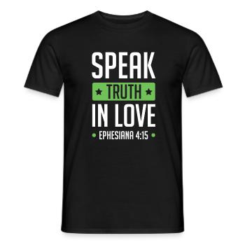 Bible de Dieu d’amour - T-shirt homme - noir - Devant - AI Model Male 178 light (178cm)