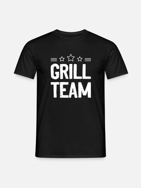 Grill Team - Männer T-Shirt - Schwarz