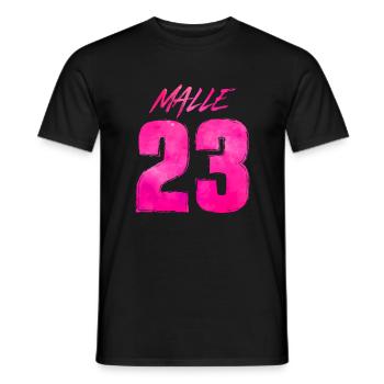 Malle 23 Mallorca 2023 - Men's T-Shirt - black - Front - AI Model Male 178 light (178cm)