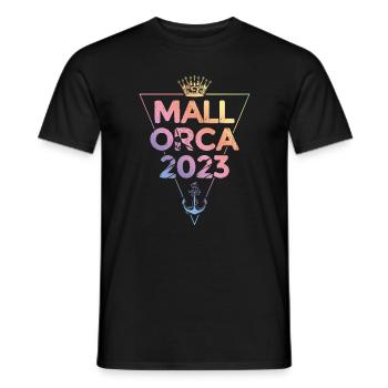 Mallorca 2023 - Männer T-Shirt - Schwarz - Vorne - AI Model Male 178 light (178cm)