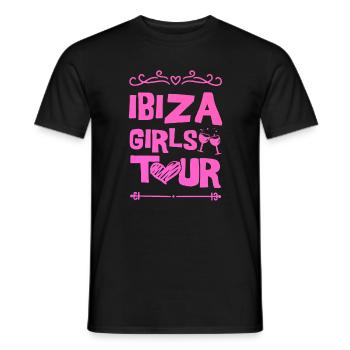 Ibiza Party Team - Men's T-Shirt - black - Front - AI Model Male 178 light (178cm)