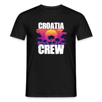 Croatia Holidays - Men's T-Shirt - black - Front - AI Model Male 178 light (178cm)