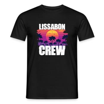 Lisbon Holidays - Men's T-Shirt - black - Front - AI Model Male 178 light (178cm)