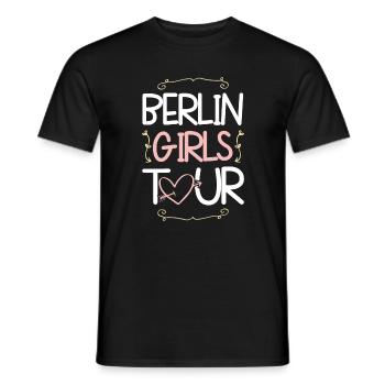 Berlin Girls Tour - Men's T-Shirt - black - Front - AI Model Male 178 light (178cm)