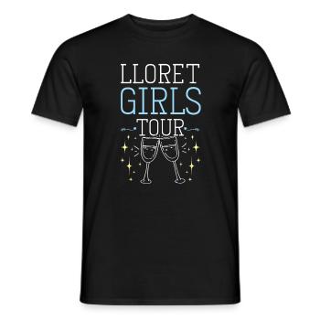 Lloret De Mar Girls Tour - T-shirt homme - noir - Devant - AI Model Male 178 light (178cm)