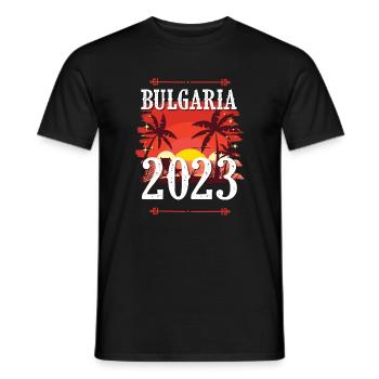 Bulgarien 2023 - Männer T-Shirt - Schwarz - Vorne - AI Model Male 178 light (178cm)