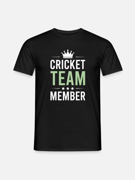 Cricket Team - Männer T-Shirt - Schwarz