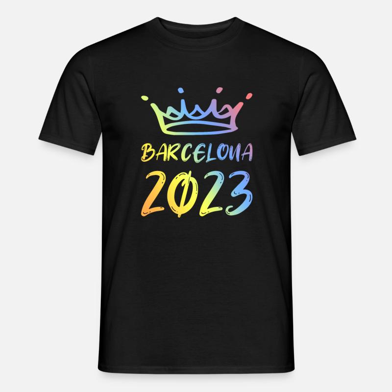 Barcelone 2023 - T-shirt homme - noir