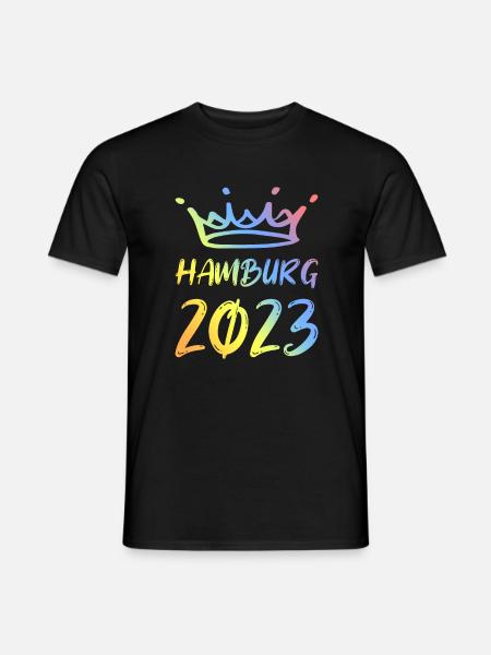 Hamburg 2023 - Männer T-Shirt - Schwarz