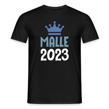 Malle 2023 Couronne - T-shirt homme - noir - Devant - AI Model Male 178 light (178cm)