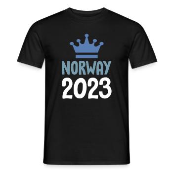 Norway 2023 Krone - Männer T-Shirt - Schwarz - Vorne - AI Model Male 178 light (178cm)