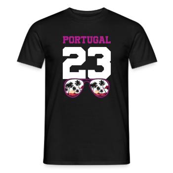 Portugal 23 Maillot 2023 - T-shirt homme - noir - Devant - AI Model Male 178 light (178cm)