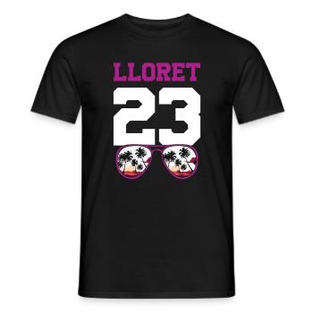 Lloret De Mar 23 Trikot 2023 - Männer T-Shirt - Schwarz - Vorne - AI Model Male 178 light (178cm)